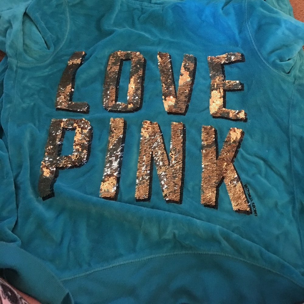 Velour PINK hoodie